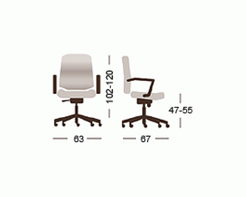 Кресло Атлант HW низкая спинка