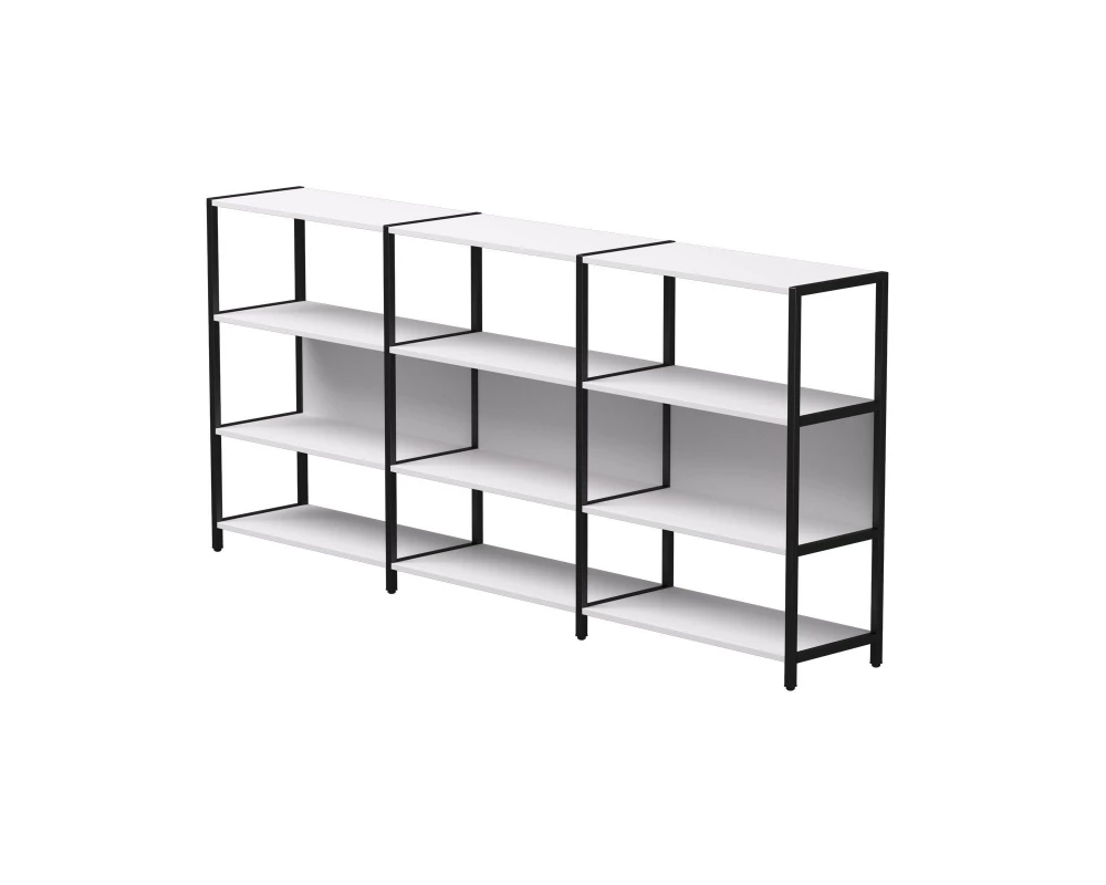 Набор стеллажных систем №3 2440x385x1120 Everprof EVO Белый/Черный