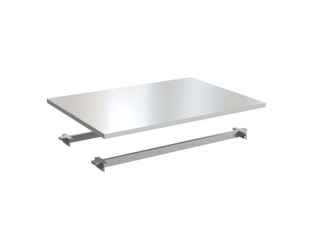 Столешница одинарная 100 (с траверсами) белый Steel