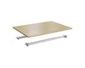 Столешница одинарная 100 (с траверсами) белый Steel images