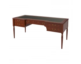 Стол руководителя матовый, кожа 1600х800х780 Artmoble images