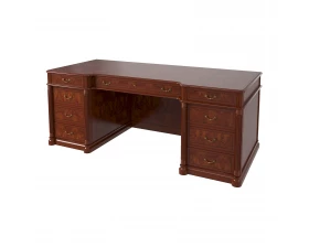 Стол руководителя с передней панелью полуглянцевый 2000х900х780 Artmoble images