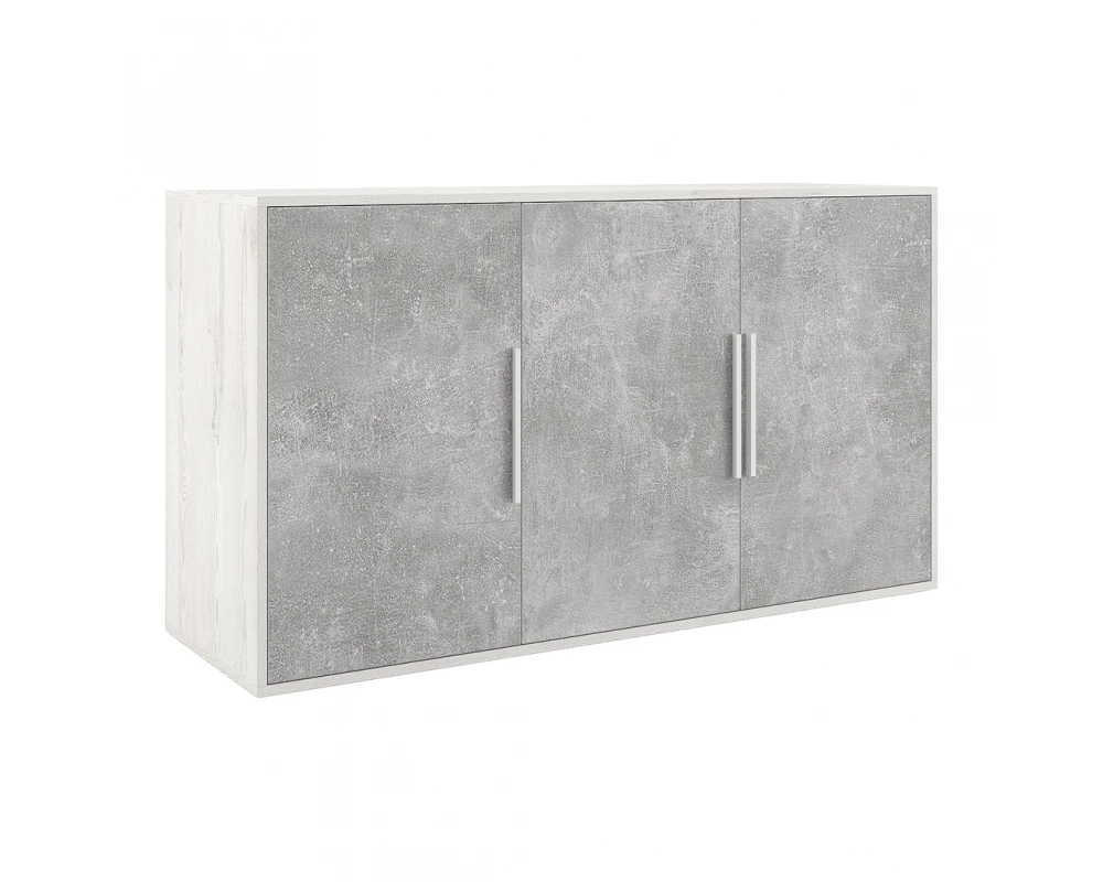 Креденция 3 двери B-tone Сосна/Бетон светлый