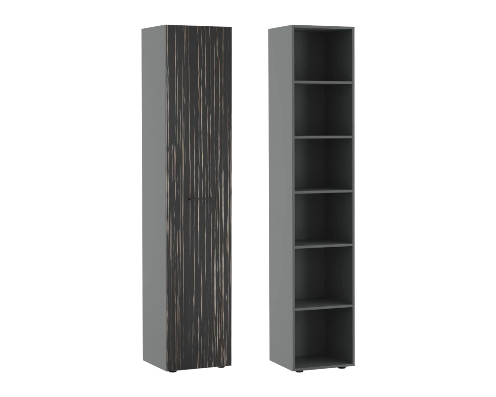 Шкаф для бумаг 45 Дали / Dali шпон Эбен/Антрацит