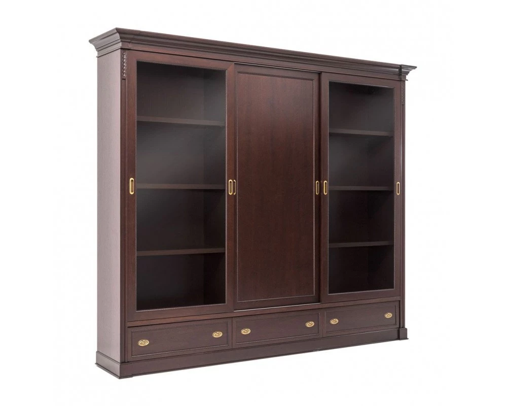 Шкаф-купе L271 комб. двери 271x44x233 Doge Орех танганьика