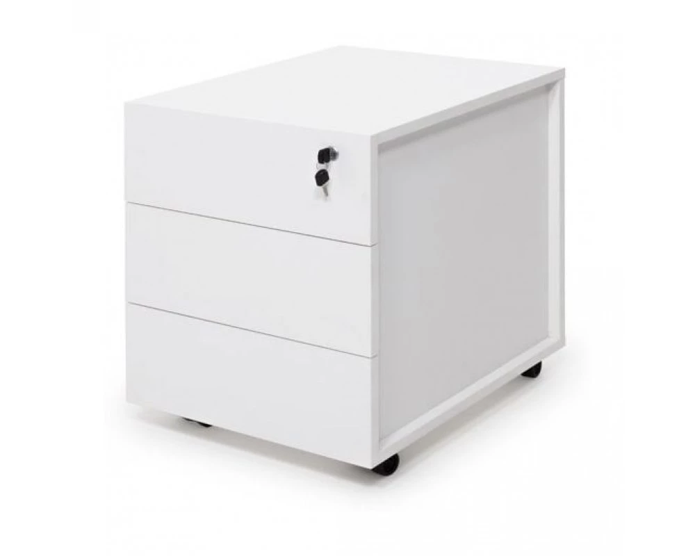 Тумба подкатная 44x55x57 Unio Белый