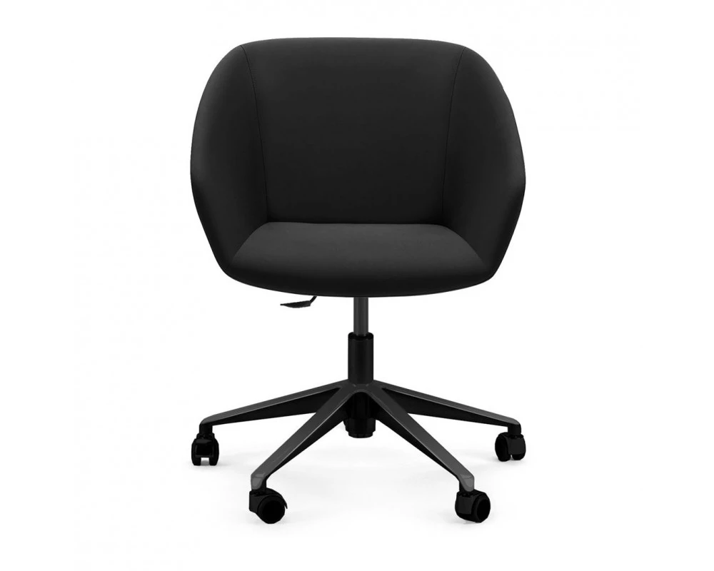 Кресло Alma 5-луч Натуральная кожа, Черный