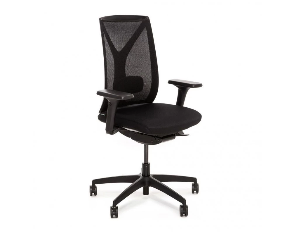 Кресло Dion Mesh 4D Сетка/Ткань, Черный