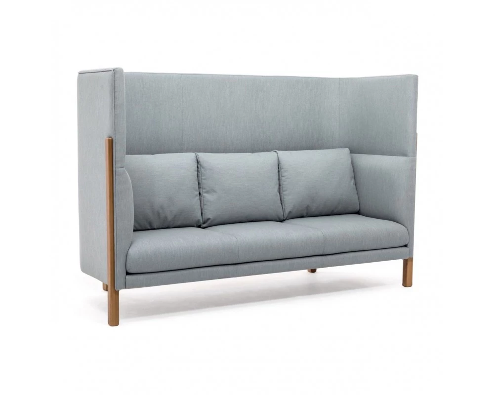 Диван 3-х местный Tordino высокий Ткань, Серо-голубой