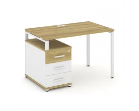 Стол письменный с 1 опорной тумбой CN.SP-302 W 1180/1546x720x750 Concept images