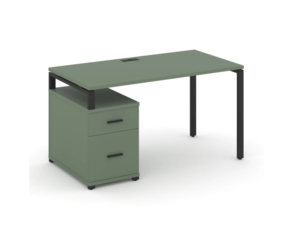 Стол письменный с 1 опорной тумбой CN.SP-307 B 1380/1746x720x750 Concept