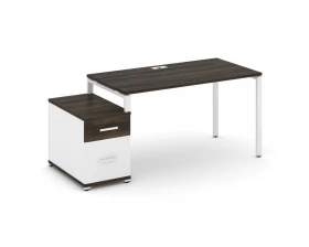 Стол письменный с 1 опорной тумбой CN.SP-307 W 1380/1746x720x750 Concept images