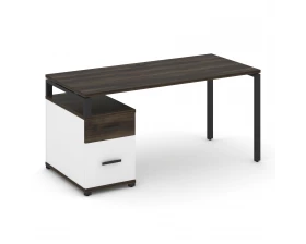Стол письменный с 1 опорной тумбой CN.SP-308 W 1580/1946x720x750 Concept images