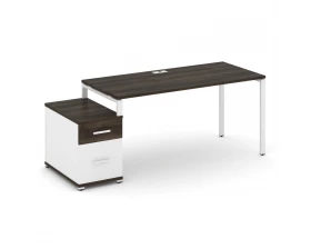 Стол письменный с 1 опорной тумбой CN.SP-308 W 1580/1946x720x750 Concept images