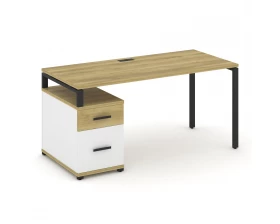 Стол письменный с 1 опорной тумбой CN.SP-308 W 1580/1946x720x750 Concept images