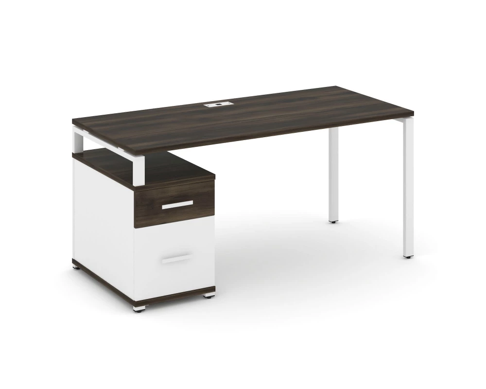 Стол письменный с 1 опорной тумбой CN.SP-308 W 1580/1946x720x750 Concept