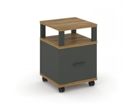 Тумба мобильная 1 распаш. фасад с надставкой CN.TUM-008 A 420x420x615 Concept images
