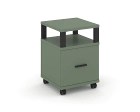 Тумба мобильная 1 распаш. фасад с надставкой CN.TUM-008 B 420x420x615 Концепт / Concept images