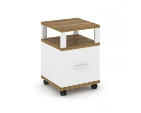 Тумба мобильная 1 распаш. фасад с надставкой CN.TUM-008 W 420x420x615 Concept images