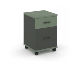 Тумба мобильная 1 ящ. 1 распаш. фасад CN.TUM-009 A 420x420x615 Concept images
