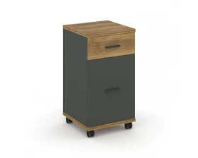 Тумба мобильная 1 ящ. 1 распаш. фасад CN.TUM-011 A 420x420x782 Concept images