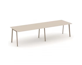 Стол переговорный на плоскоовальной трубе 316x98x75 Estetica images