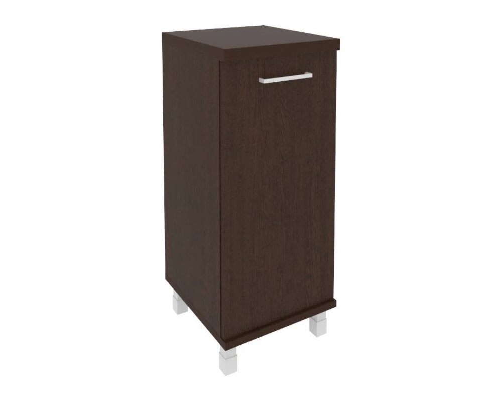 Шкаф низкий узкий 1 низкая дверь ЛДСП левый 401x432x958 First