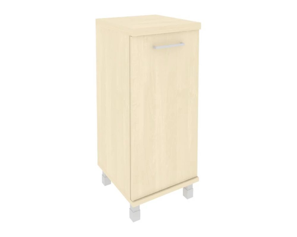 Шкаф низкий узкий 1 низкая дверь ЛДСП левый 401x432x958 First