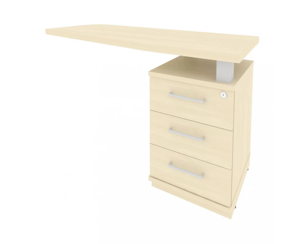 Тумба приставная с топом правая 1300x500x765 First