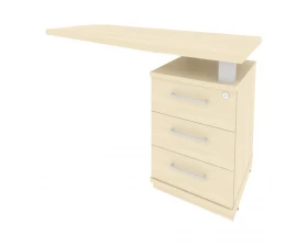 Тумба приставная с топом правая 1300x500x765 First images