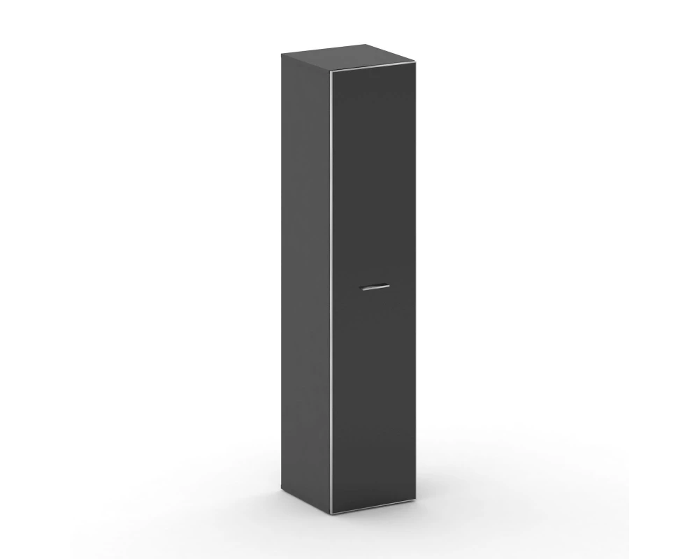 Шкаф узкий высокий универсальный стекл. дверь 450x460x2000 Fresco