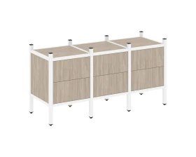 Прямой стеллаж L-06 1278x446x636 Лофт / Loft images