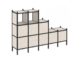 Прямой стеллаж L-19 2110x446x1458 Loft images