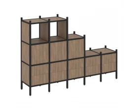 Прямой стеллаж L-19 2110x446x1458 Loft images