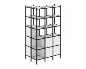 Угловой внешний стеллаж наборный L-54 862x1278x2280 Loft images