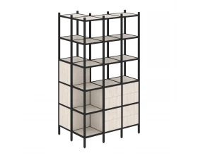 Угловой внешний стеллаж наборный L-54 862x1278x2280 Loft images