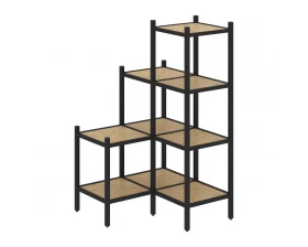 Угловой внутренний стеллаж L-36 862x862x1458 Loft images