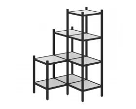 Угловой внутренний стеллаж L-36 862x862x1458 Loft images