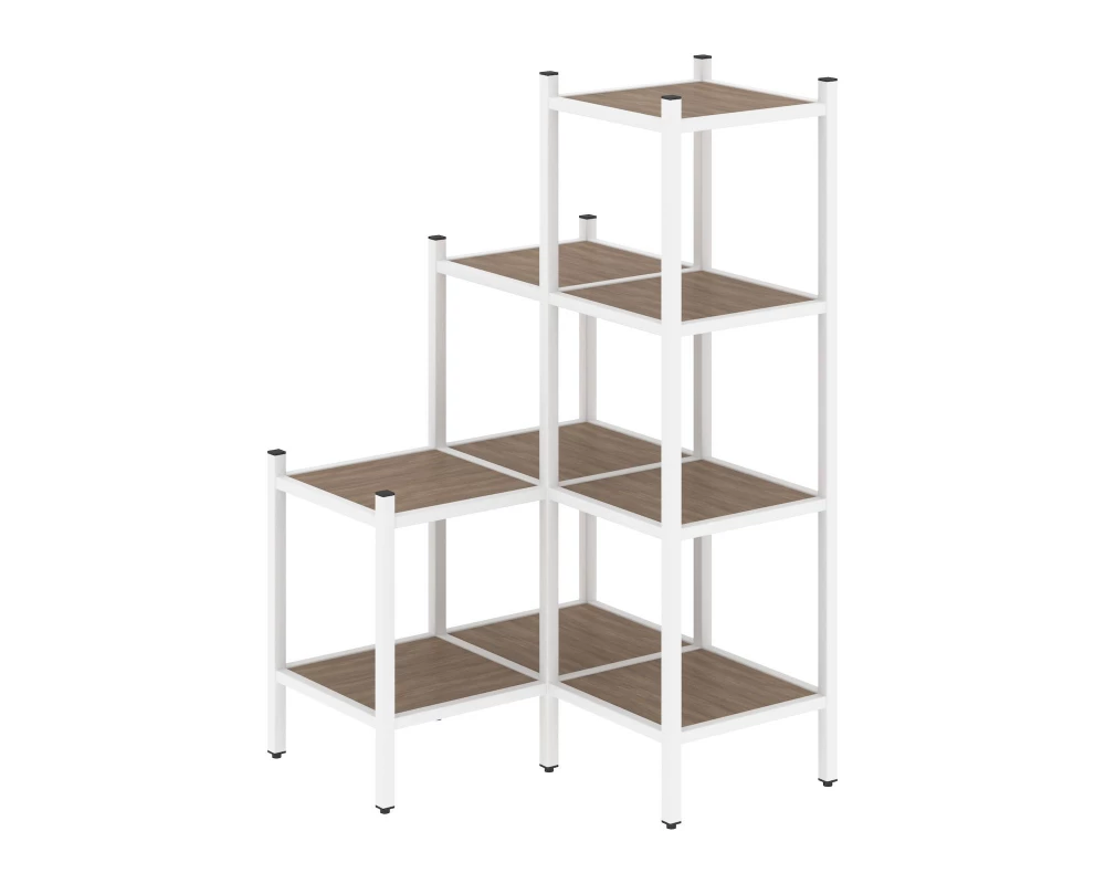 Угловой внутренний стеллаж L-36 862x862x1458 Loft