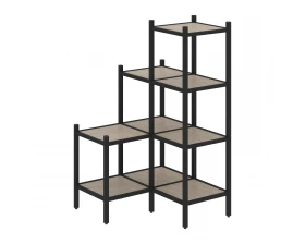 Угловой внутренний стеллаж L-36 862x862x1458 Loft images