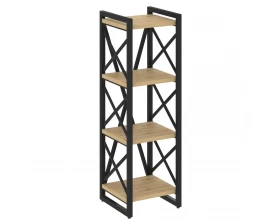 Стеллаж на регулируемых опорах - 4 полки 400х400х1280 Loft images
