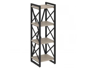 Стеллаж на регулируемых опорах - 4 полки 400х400х1280 Loft images