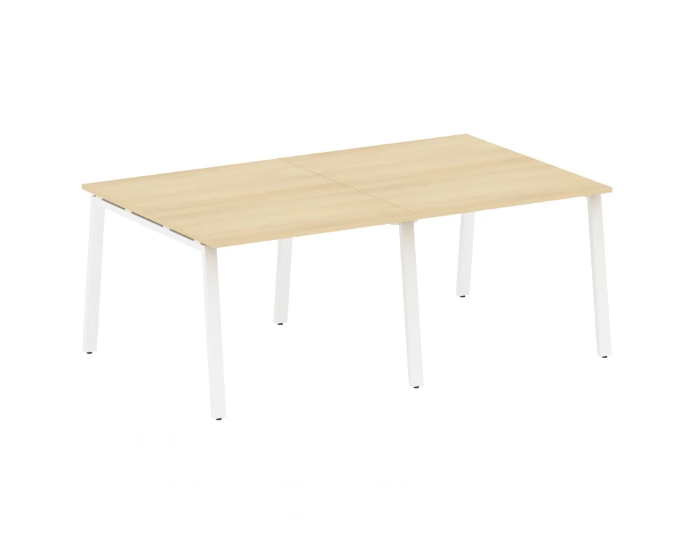 Переговорный стол (2 столешницы) на А-образном м/к 200x123,5x75 Metal System