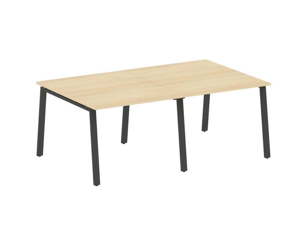 Переговорный стол (2 столешницы) на А-образном м/к 200x123,5x75 Metal System