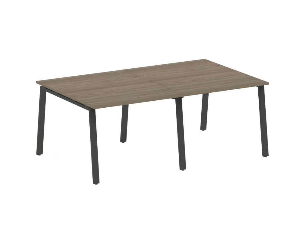 Переговорный стол (2 столешницы) на А-образном м/к 200x123,5x75 Metal System