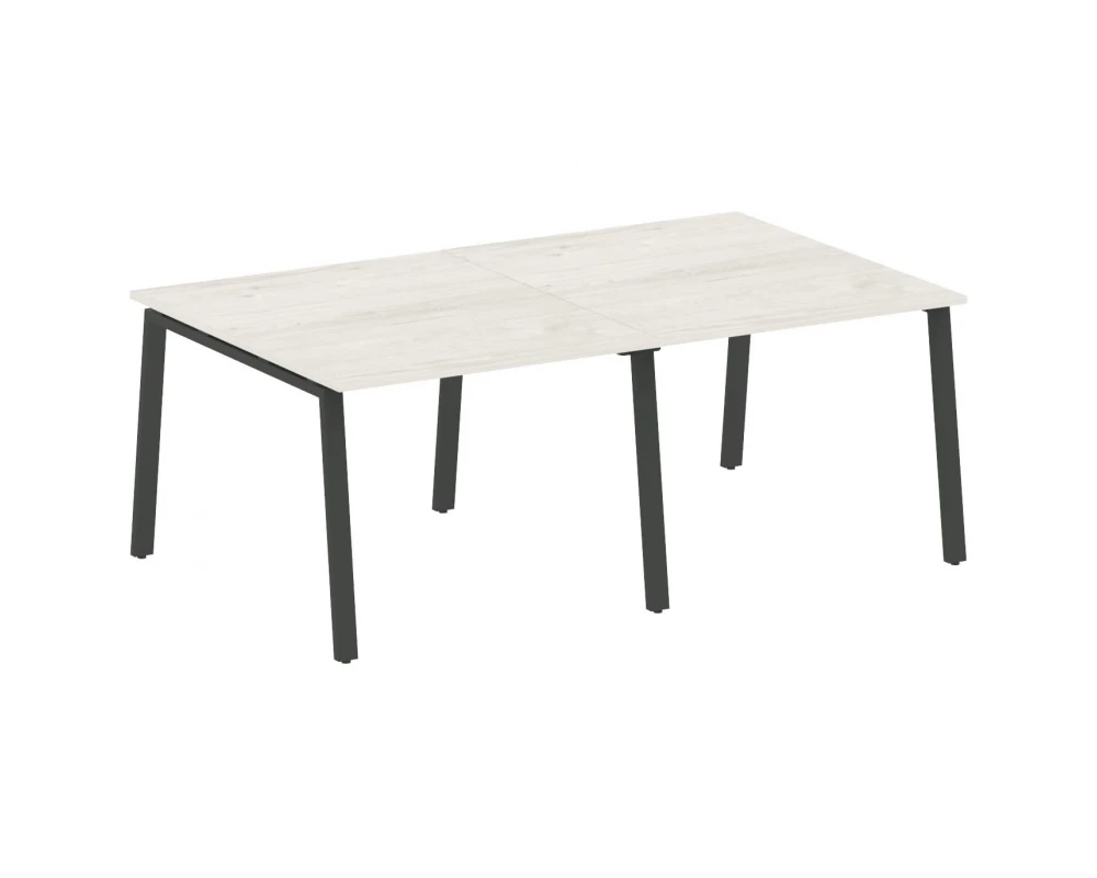 Переговорный стол (2 столешницы) на А-образном м/к 200x123,5x75 Metal System