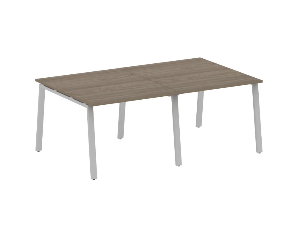 Переговорный стол (2 столешницы) на А-образном м/к 200x123,5x75 Metal System