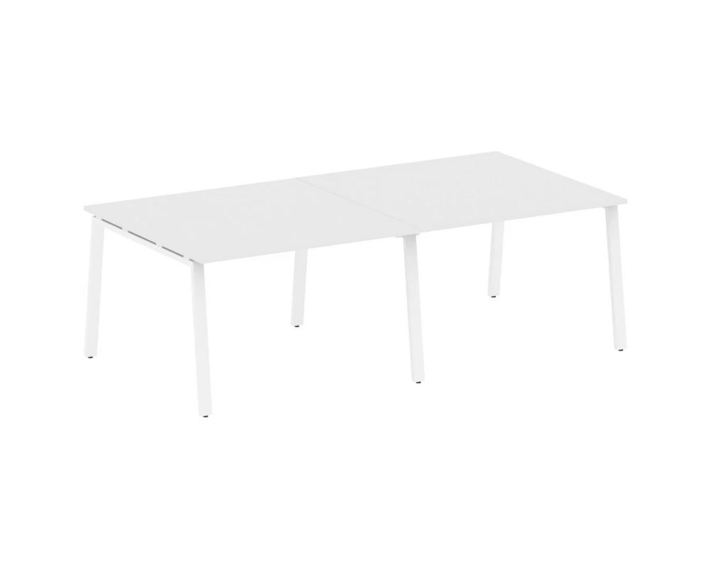 Переговорный стол (2 столешницы) на А-образном м/к 240x123,5x75 Metal System