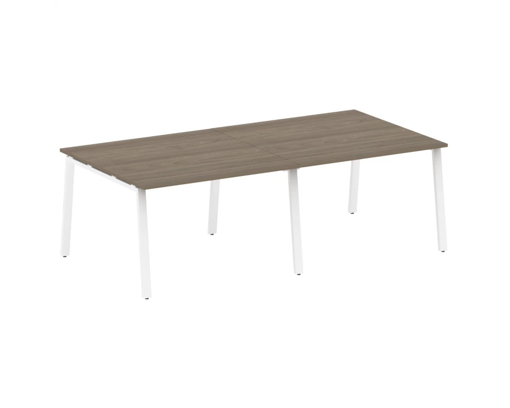 Переговорный стол (2 столешницы) на А-образном м/к 240x123,5x75 Metal System