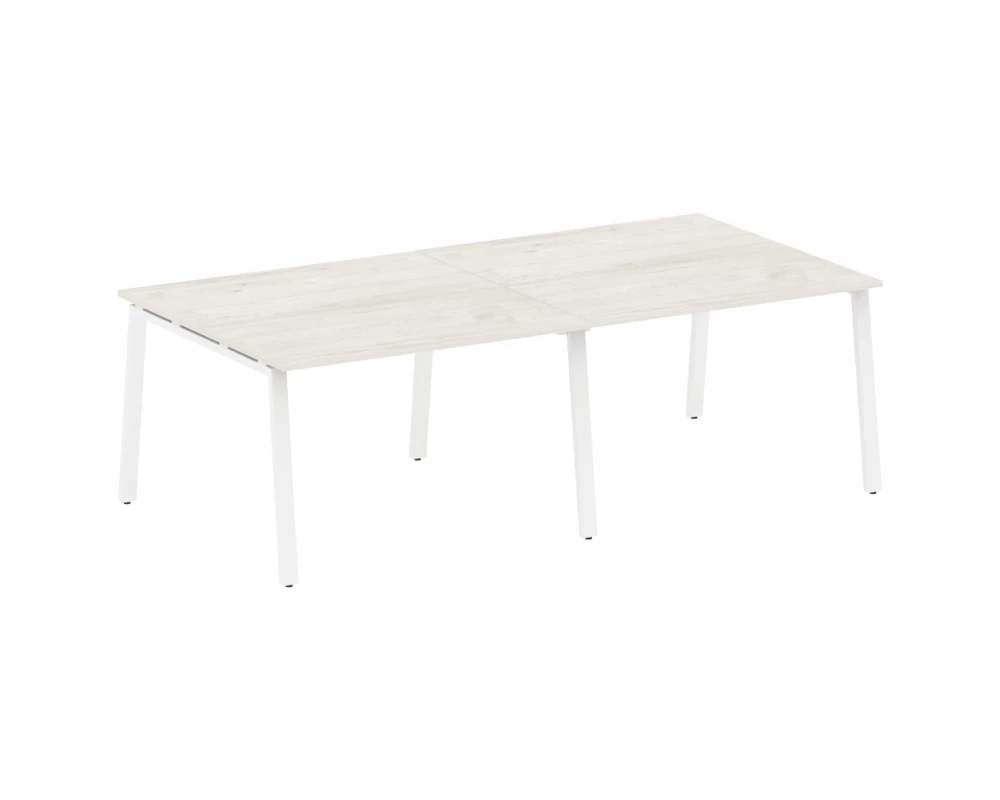 Переговорный стол (2 столешницы) на А-образном м/к 240x123,5x75 Metal System